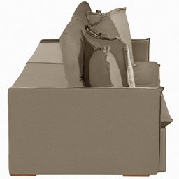 Sofá Modular 6 Lugares Olinda 2.90 MT com Molas Retrátil e Reclinável Linho Corriente Sofatec - 7