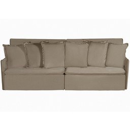 Sofá Modular 6 Lugares Olinda 2.90 MT com Molas Retrátil e Reclinável Linho Corriente Sofatec - 2