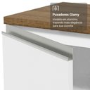 Ver imagem 7 de Balcão de Cozinha 50cm 1 Porta Branco Tampo Rustic Glamy Madesa