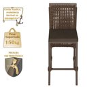 Ver imagem 4 de Mesa Bistrô e 4 Banquetas Roma Marrom Corda Náutica Estofado 9 Trama Original
