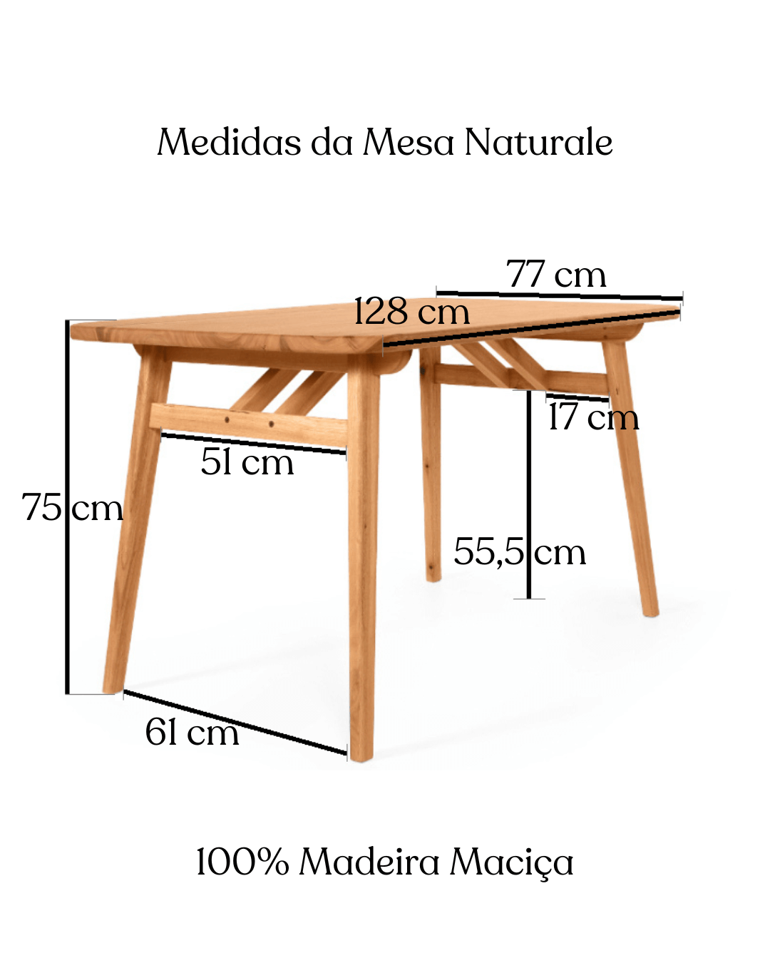 Mesa de Jantar em Madeira Harmony - 6