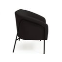 Ver imagem 5 de Sofá 2 Lugares Namoradeira Stella Base Industrial Alta Preta Suede Preto D03 - D’Rossi