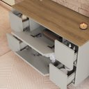 Ver imagem 7 de Balcão Gabinete de Banheiro Suspenso 88,4cm com 2 Portas e 4 Gavetas Berlim