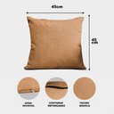 Ver imagem 3 de Almofadas Kit Plumie de 45x45cm 2 Uni Boucle Caramelo Cama Inbox