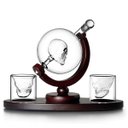 Ver imagem 4 de Decanter Whisky Caveira Com Base e Dois Copos Skull
