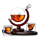 Ver imagem 1 de Decanter Whisky Caveira Com Base e Dois Copos Skull
