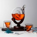 Ver imagem 7 de Decanter Whisky Caveira Com Base e Dois Copos Skull