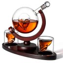 Ver imagem 2 de Decanter Whisky Caveira Com Base e Dois Copos Skull