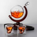 Ver imagem 6 de Decanter Whisky Caveira Com Base e Dois Copos Skull