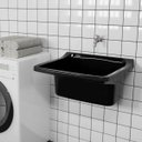 Ver mais imagens de Tanque Lavanderia 22l Preto + Varal em Aço + Prendedor + Ralo