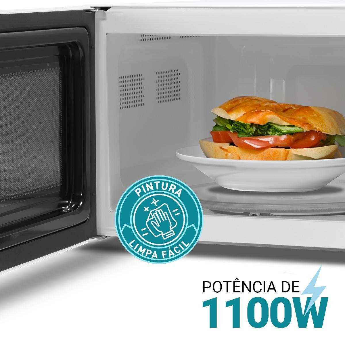 Micro-ondas Philco 25l Pm26 Limpa Fácil 1100w 127v - 4