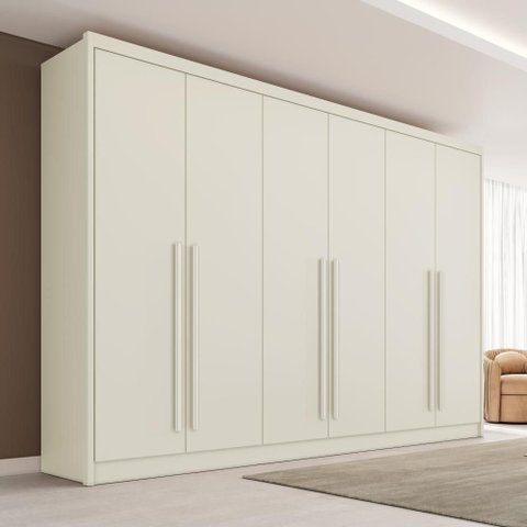 Guarda-roupa Valência 6 Portas 6 Gavetas Mdf Mademarcs