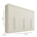 Ver imagem 5 de Guarda-roupa Valência 6 Portas 6 Gavetas Mdf Mademarcs