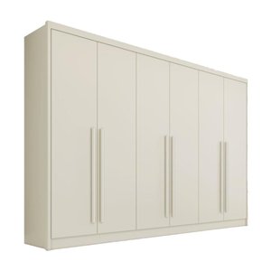 Guarda Roupa Valência 6 Postas 6 Gavetas Mdf - Mademarcs