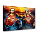 Ver imagem 1 de Quadro Decorativo Jesus e Maria P81