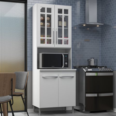 Torre Quente Modulada com Vidro para Forno Fidelitá Viena 70cm 4 Portas
