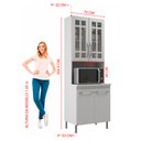 Ver imagem 4 de Torre Quente Modulada com Vidro para Forno Fidelitá Viena 70cm 4 Portas