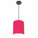 Ver imagem 1 de Lustre Luminária Pendente Vivare Free Lux Pe-4103pr Cúpula em Tecido 15x20cm