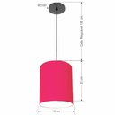 Ver imagem 2 de Lustre Luminária Pendente Vivare Free Lux Pe-4103pr Cúpula em Tecido 15x20cm