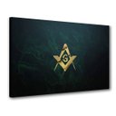 Ver imagem 1 de Quado Sala Decorativo Simbolo Ouro Maçonaria