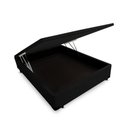 Ver imagem 7 de Cama Base Box Baú Casal Reforçado Suede Preto + Colchão Casal Reforçado D33 20x138x188