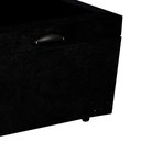 Ver imagem 6 de Cama Base Box Baú Casal Reforçado Suede Preto + Colchão Casal Reforçado D33 20x138x188
