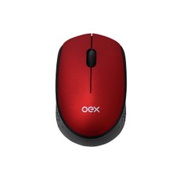 Mouse sem Fio 1200 DPI COSY OEX MS409 Vermelho e Preto - 1