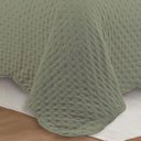 Ver imagem 3 de Cobre Leito Colcha By-collor Solteiro 2 Peças Verde-cinza - 100% Poliéster