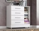 Ver imagem 4 de Cômoda 4 Gavetas 1 Porta - Laura Branca Saimys