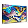 Quadro Decorativo Sala Pintura Abstrato Ondular P150 - 1