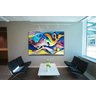 Quadro Decorativo Sala Pintura Abstrato Ondular P150 - 2