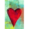 Quadro Coração Ilustrativo Abstrato Moderno - 3