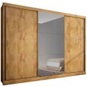 Ver imagem 1 de Guarda Roupa Spazzio Plus 3 Portas 8 Gavetas com 1 Porta com Espelho Peliculado Novo Horizonte