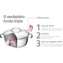 Ver imagem 4 de Caldeirão Aço Inox Com Fundo Triplo 20Cm Allegra Tramontina