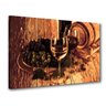 Quadro Decorativo Taças E O Baril De Vinho Arte Moderna - 1