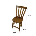 Ver imagem 3 de Mesa Quadrada com 4 Cadeiras em Madeira Curupixa Torneada Rubim