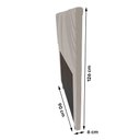 Ver imagem 2 de Cabeceira Cama Box Solteiro Lisboa 90Cm Veludo Bege - Abmaza