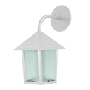 Ver imagem 1 de Kit 4 Arandela Colonial Quadrada Vidro Pontilhado E27 Bivolt Branco
