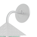 Ver imagem 2 de Kit 4 Arandela Colonial Quadrada Vidro Pontilhado E27 Bivolt Branco