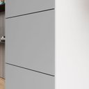 Ver imagem 7 de Armário de Escritório 160cm Arquivo 4 Gavetas Puxador Cava Corporate Branco/Cinza Sagrado