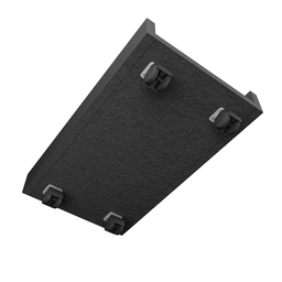 Base Móvel para Cpu em Mdf com Rodinhas – Preto - 3
