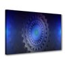 Quadro Decoração Industrial Engrenagem Azul - 1