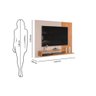 Painel para Tv Nando Tv até 50" Off White-freijó - Dj Móveis - 5