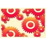 Quadro Decorativo Engrenagens Abstrato - 3