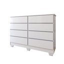 Ver imagem 2 de Cômoda House 8 Gavetas com Pés Branco - Panorama Móveis