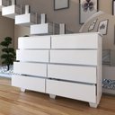 Ver imagem 4 de Cômoda House 8 Gavetas com Pés Branco - Panorama Móveis