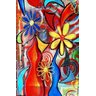 Quadro Decorativo Vaso de Flor Abstrato - 3