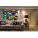 Ver imagem 2 de Quadro decorativo Borboleta Abstrata Estilo Pintada