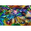 Ver imagem 3 de Quadro decorativo Borboleta Abstrata Estilo Pintada