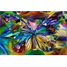 Quadro decorativo Borboleta Abstrata Estilo Pintada - 3
